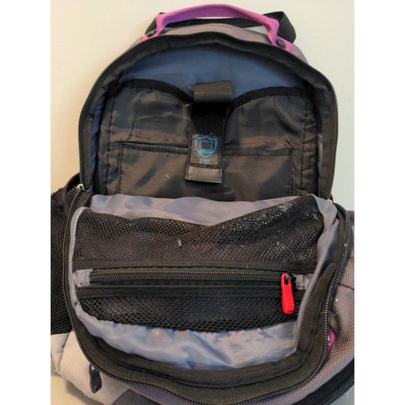 SwissGear Purple/Grey Laptop Backpack Bag - Picture 7 of 9